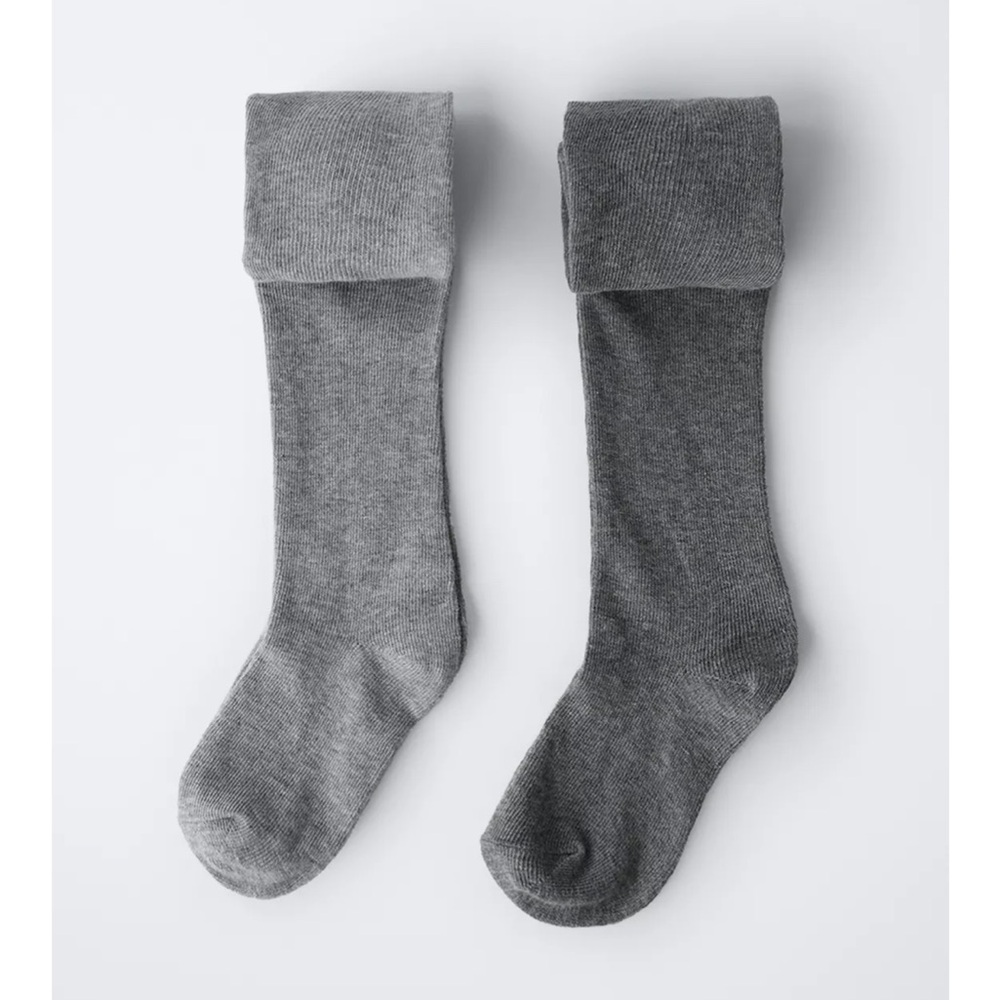 ZARA TWO-PACK OF PLAIN TIGHTS